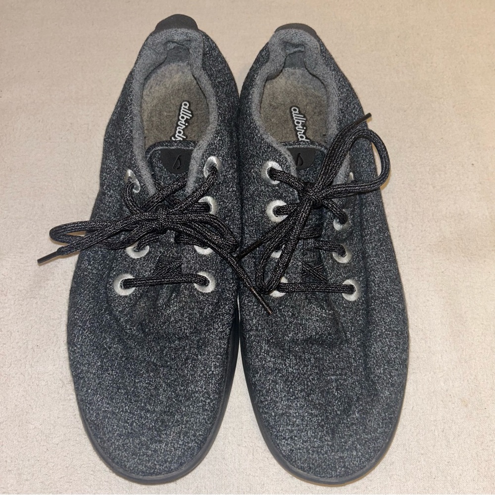 Allbirds Wool Runners Lace Up Athletic Shoes Mens Size‎ 11 Dark Gray - Picture 3 of 8